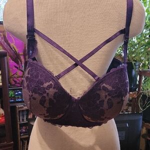 Elegant Torrid Purple Lace Bra 42DD